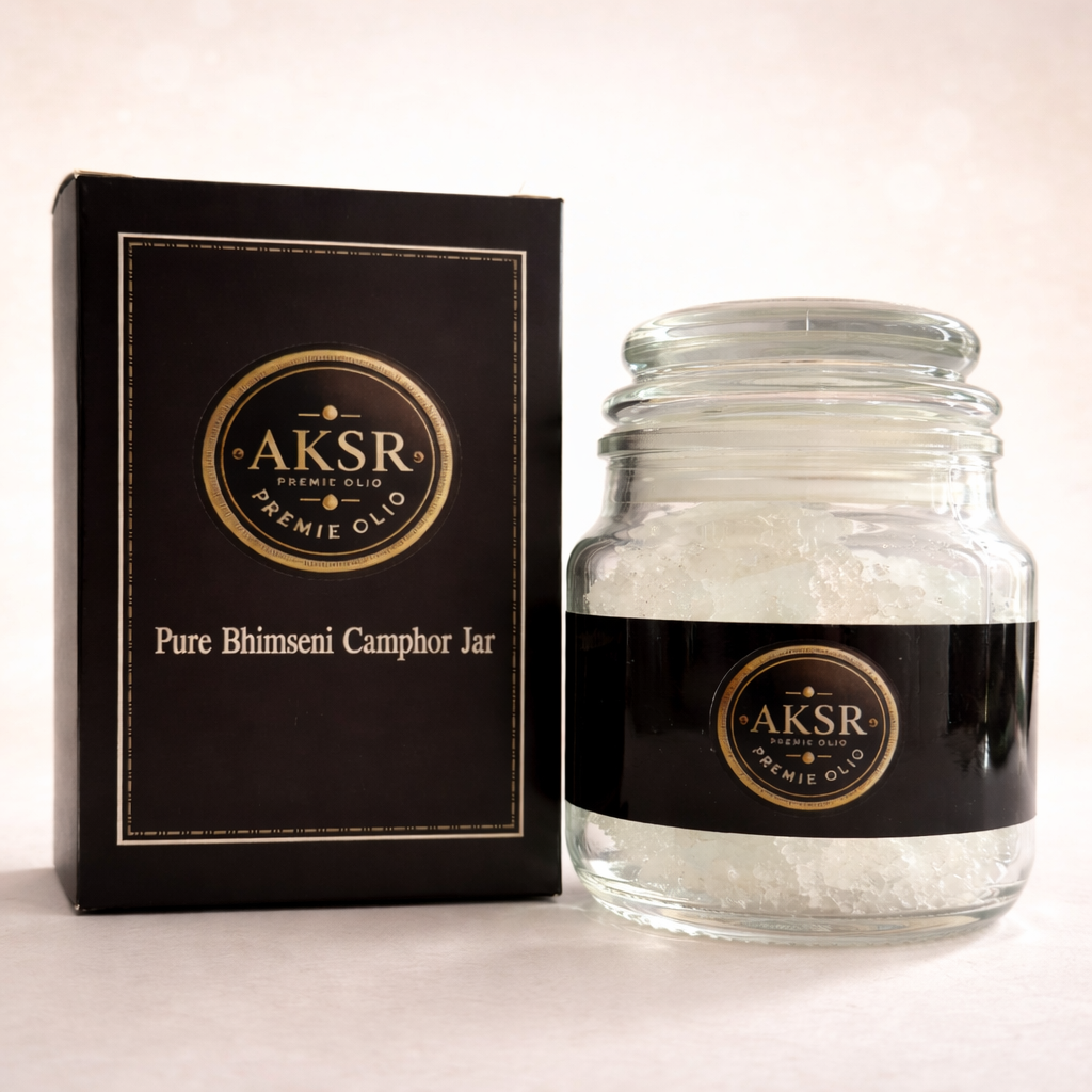 Cedarwood Bhimseni Camphor Jar