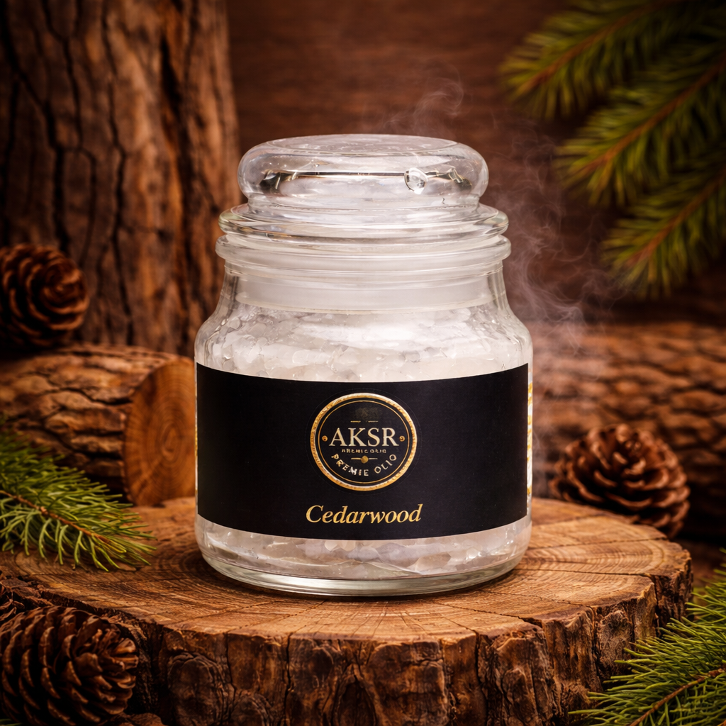 Cedarwood Bhimseni Camphor Jar
