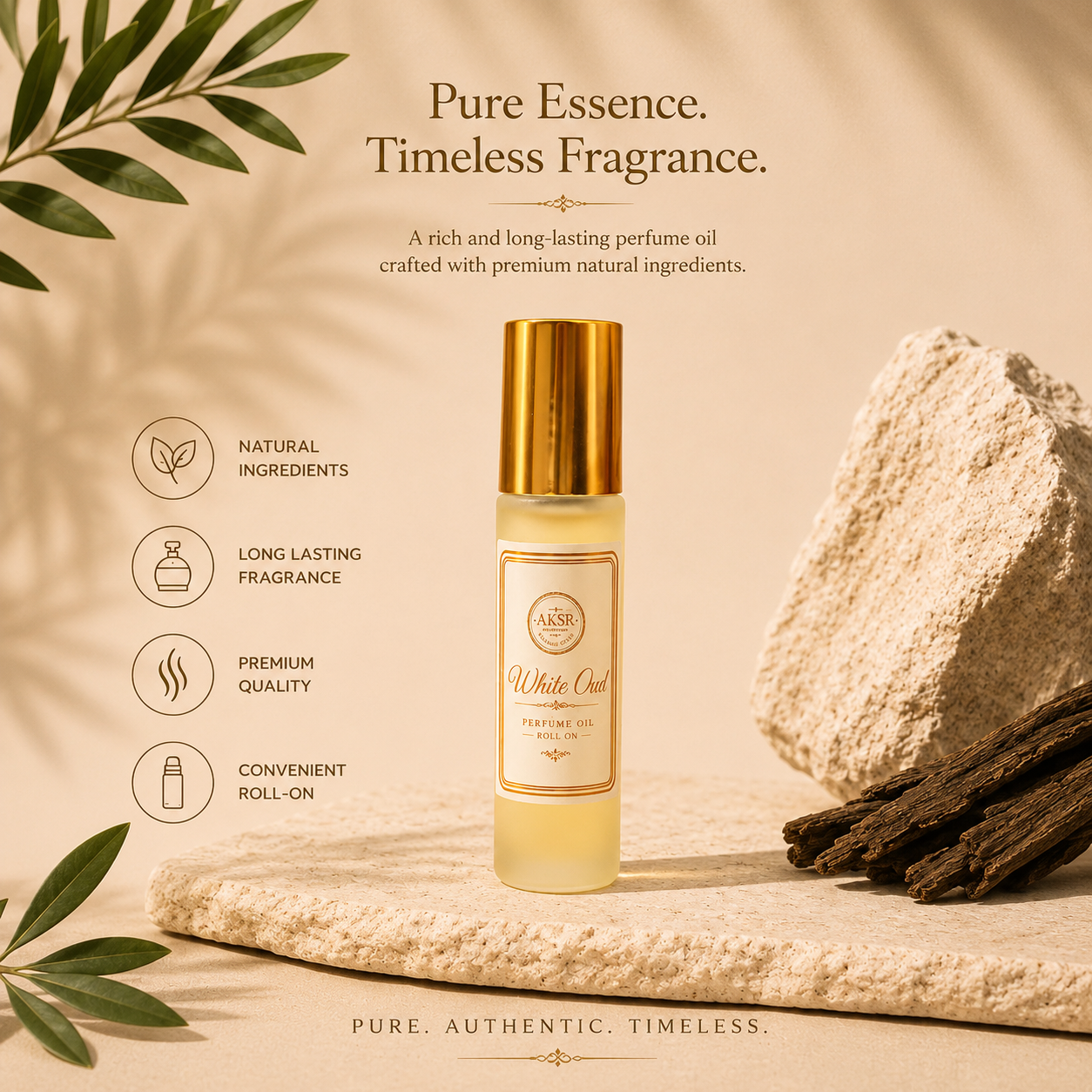 White Oud – Pure Perfume Oil Roll-On (10ml)
