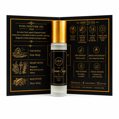 Ocean Sage – Pure Perfume Oil Roll-On (10ml)