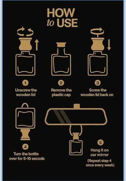 Set of 2 Citrus Breeze & Vanilla Car Perfume